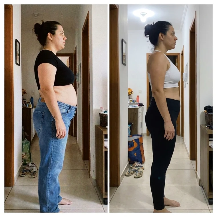 Antes e depois de Patrícia Lima: -17Kg